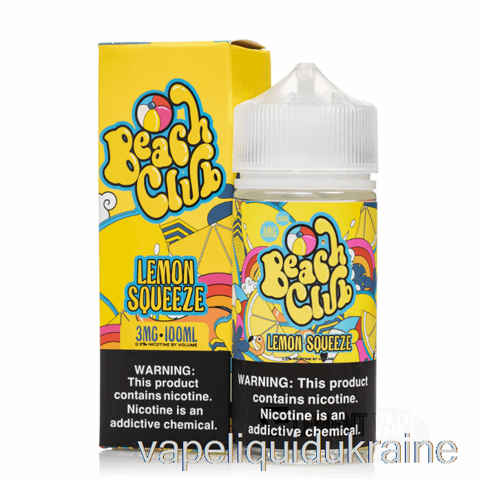 Vape Liquid Ukraine Lemon Squeeze - Beach Club - 100mL 0mg